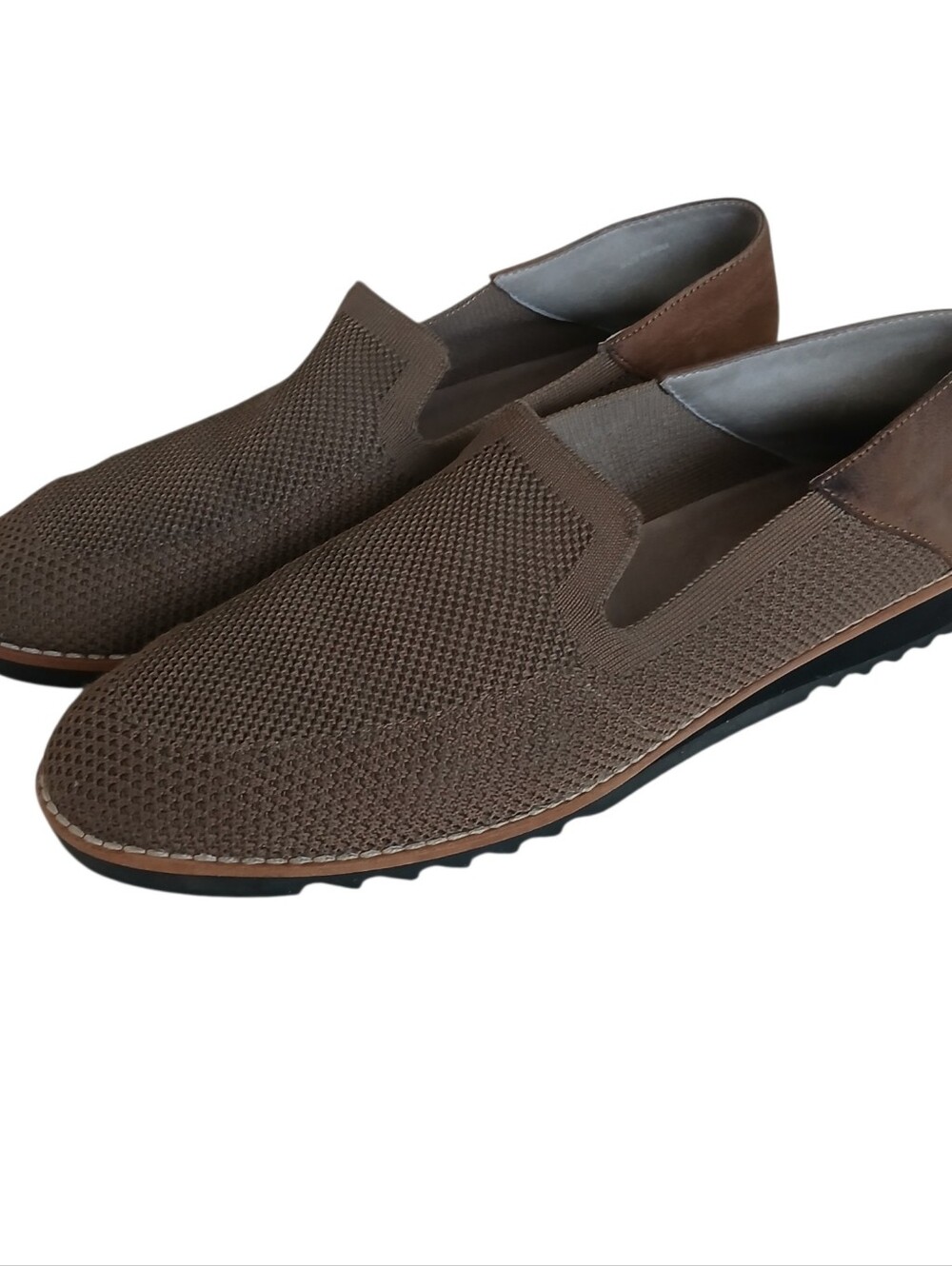 EILEEN FISHER Lindy Knit And Leather Loafers Women's 8.5 Comfort Quiet Luxury